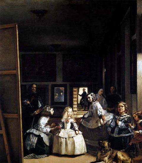 VELAZQUEZ, Diego Rodriguez de Silva y Las Meninas or The Family of Philip IV France oil painting art